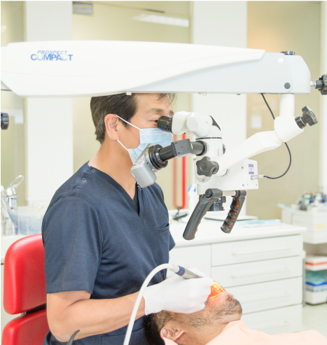 マイクロスコープを資料した治療